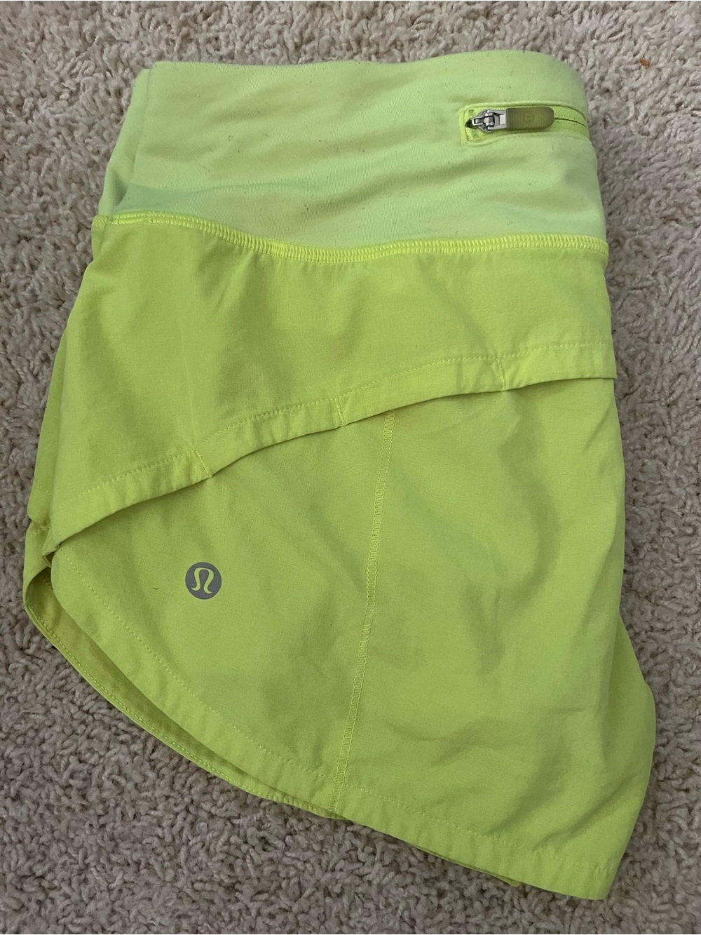Lululemon Women’s Size 4 Neon Yellow Athletic Shorts